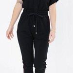 Smash + Tess Barbie THE LIVE BIG HOODIE ROMPER IN MIDNIGHT BLACK Photo 0