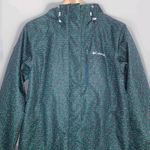 Columbia  Interchange Omni-Tech Jacket Hooded Green Red Dots Women's‎ Size Small Photo 1
