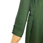 Chester Weinberg Dress 8 Vtg 60s Green Silk Cocktail Gown Covered Buttons Photo 13