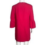 ZARA Dress Womens Small Hot Pink Mini Dress Bell Sleeves Boho Bohemian Colorful Photo 2
