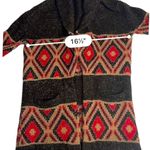 Press Southwestern Wool Blend Shawl Cardigan Sweater Size S Photo 6