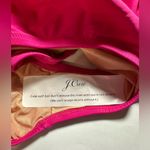 J.Crew Swimsuit Women’s Size 8 Ruched Ruffle One-Piece Pink Fuchsia V Neck New Photo 7