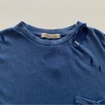 Free People We The Free Rubi Belle Blue Distressed Short Sleeve T-Shirt Size XS Photo 3