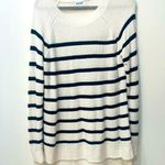 Old Navy  blue white Striped Sweater size Large Photo 0