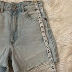 ZARA  Light Wash High Waist Denim Cut Off Jean Shorts Size 2 Photo 5