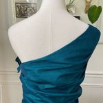 Badgley Mischka Teal Blue Green One-Shoulder Mini Dress 12 Photo 6