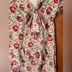 NWT Nasty Gal Floral V Neck Playing for Flower hi Low Midi Dress Size 2 Blue Photo 13