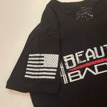 Grunt Style  black Beautiful Badass woman’s large tight fit short sleeve tee Photo 2