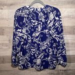 Lilly Pulitzer Elsa Silk Blue Tide Pools Pullover Blouse Photo 5