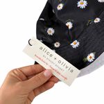 Alice + Olivia NEW  Black Sunflower Reversible Bucket Hat Photo 3