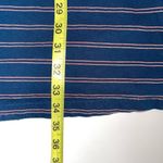 Current/Elliott The Ruffle Roadie Blue Teal Stripe Shirt Dress 2 Medium Photo 8