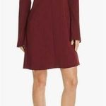 Theory  Admiral Dolman Shift Dress Maroon Red Above the Knee‎ A-Line Dress Size 6 Photo 0