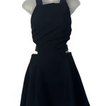 Elizabeth and James Black Darrien Textured Cut Out Mini Dress 8 Photo 2