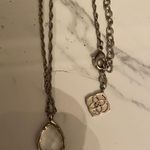 Kendra Scott Silver Necklace With Teardrop Pendant Photo 0