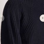 Apiece Apart cotton and cashmere merel funnel neck sweater in black NWT Photo 3