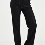 Rumored Leather Straight Leg Pants Black Size L Photo 6