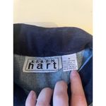 Vtg Keren Hart Denim Corduroy Christmas Button Up Jacket Snowmen Woman's M Bells Blue Size M Photo 1