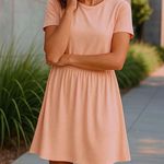 Z Supply Womens Dress Sz Small Short Sleeve Preppy Casual Soft Girl Basic Boho Photo 4