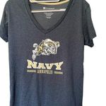 Colosseum USNA United States Naval Academy Annapolis V-Neck Tee Shirt, Medium Photo 0