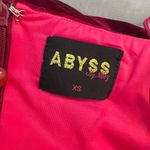 Abyss By Abby Maroon Velvet Sleeveless Bodycon Midi Dress Size XS Photo 6