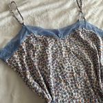 Blue And Pink Animal Print Lace Bow Slip Dress Size XL Photo 1