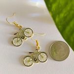 Handmade Kawaii Retro Bicycle Earrings Photo 2
