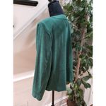 JM Collection  Women's Green Solid Polyester Long Sleeve Button Front Jacket 14P Photo 5