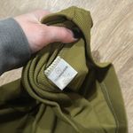 NWOT olive green ribbed maxi skirt with slip in the side Photo 2