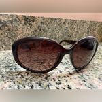 Cole Haan Brown Sunglasses with Gold Logo Petite Face Cat Eye Photo 1