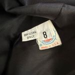 Vintage 80s Gloria Sachs Bergdorf Goodman Silk Red Floral Blazer 8 Black Photo 7