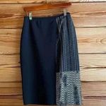 Elie Tahari  268 Kim Navy Panel Pencil Skirt​​​​​ size 4 Photo 0