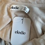 Elodie  Nordstrom tan beige nude button sleeveless bodysuit Photo 2