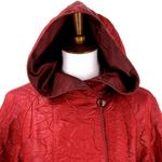 Myra Pac ONE Cranberry Red & Maroon Reversible Hooded Jacket Raincoat Size M Photo 2