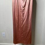 After Six  Faux Wrap Midi Dress with Draped Tulip Skirt Desert Rose Size 6 NEW Photo 8