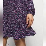 Ralph Lauren Lauren Georgette French Navy Pink Floral Fit and Flare Dress size 2 Photo 14