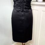 David's Bridal David’s Bridal Black Satin Oasis Bridesmaid Formal Dress Size 6 Holiday Wear Photo 7