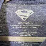DC Comics Superman Heathered Blue Graphic Tee Shirt Size Medium Photo 1