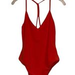 Free People NWOT X Zulu & Zephyr Chilli Pepper Towelling One-Piece Swimsuit 8 Photo 8