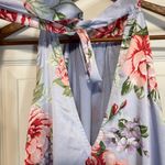 Lulus NWT  Floral Halter Top Swing Dress Tie Back Lined Size Small Photo 4