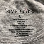 Love Tribe NWT  For Like Ever Heather Grey Large Tee Photo 2