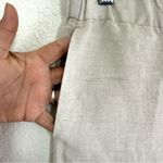 J Jill Womens Pants Flax Embroidered Hem Cropped Linen Blend Pull On Size Small Tan Photo 4