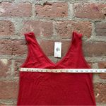 CAbi NWT Busy Tank #4381 Autumnal Firebrick Red Size Small Wide Straps Slim Fit Photo 3
