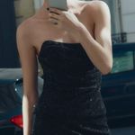 ZARA NWT Black Beaded Mesh Top Photo 2