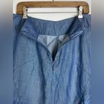 Zozo Women’s Chambray Denim Lyocell Flounce Skirt Size 12 Blue A Photo 5