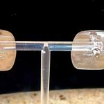 Laurel Burch Quintessence Geomtric post pierced earrings Silver Photo 3