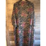 Carly Jean LA Kimono Floral Opened size Medium long Flare sleeves boho Gray Photo 4