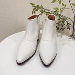 Jaggar White Leather Ankle Boot Bootie Size 36 NWOB Photo 1