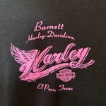 Harley Davidson Woman's Black and Pink Texas Biker Vintage Sweatshirt Photo 2