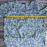West Kei  Blue and Yellow Floral Blouse Photo 5