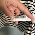 Quince  Maternity Black and White Striped‎ Bamboo Short Sleeve Tee Photo 9